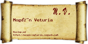 Mogán Veturia névjegykártya